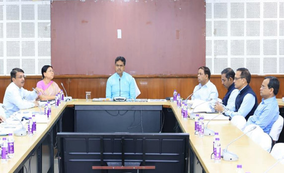 Tripura CM Dr. Manik Saha chairs IPAT Governing Body meeting at Secretariat, Agartala.